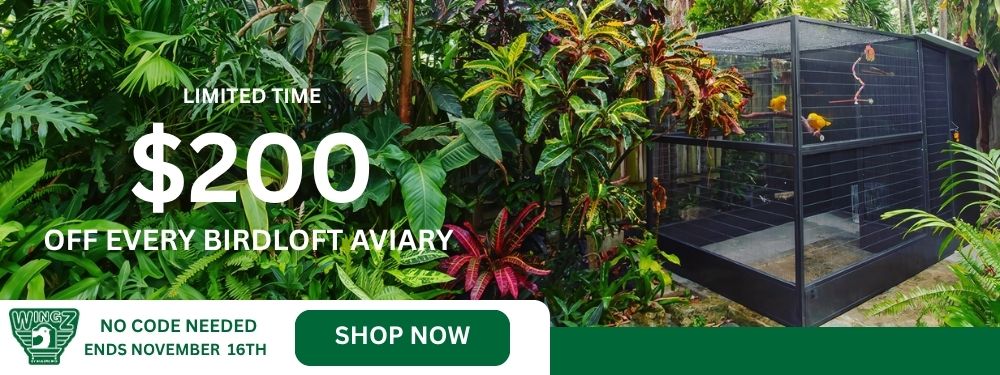 $200 Off BirdLoft Aviary 42 x 72 x 72