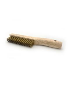 Polished Brass Shoe Wire Brush