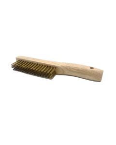 Polished Brass Shoe Wire Brush